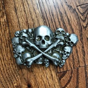 Pile of Skulls and bones Belt Buckle